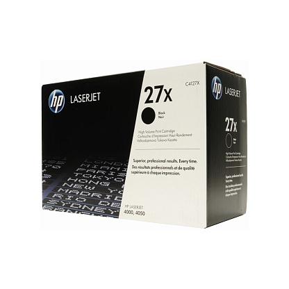 Оригинальный картридж HP C4127X (№27X) экономичный Черный (Black) (оригинал) фото 1